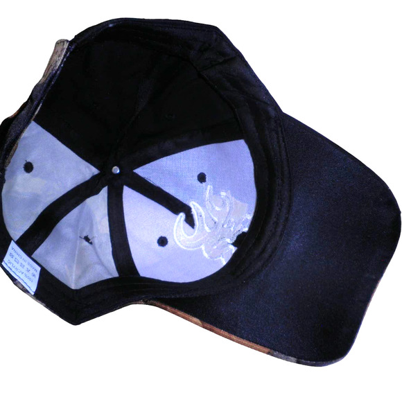 Embroidered Browning Fishing Baseball Cap, Camo/Browns, Strapback, Trucker Hat - Picture 5 of 5